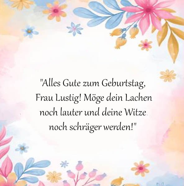 Alles Gute Zum Geburtstag Frau Lustig