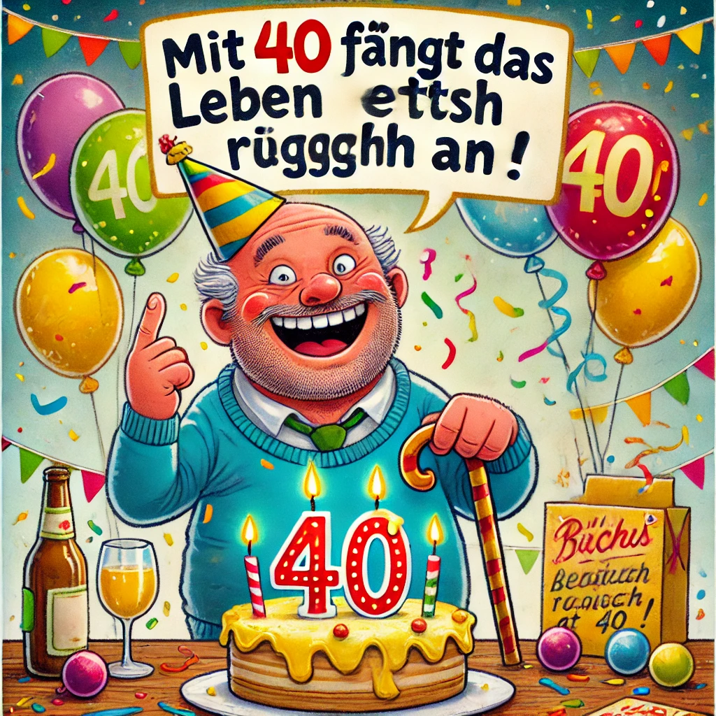 Sprüche Zum 40. Geburtstag Mann Lustig